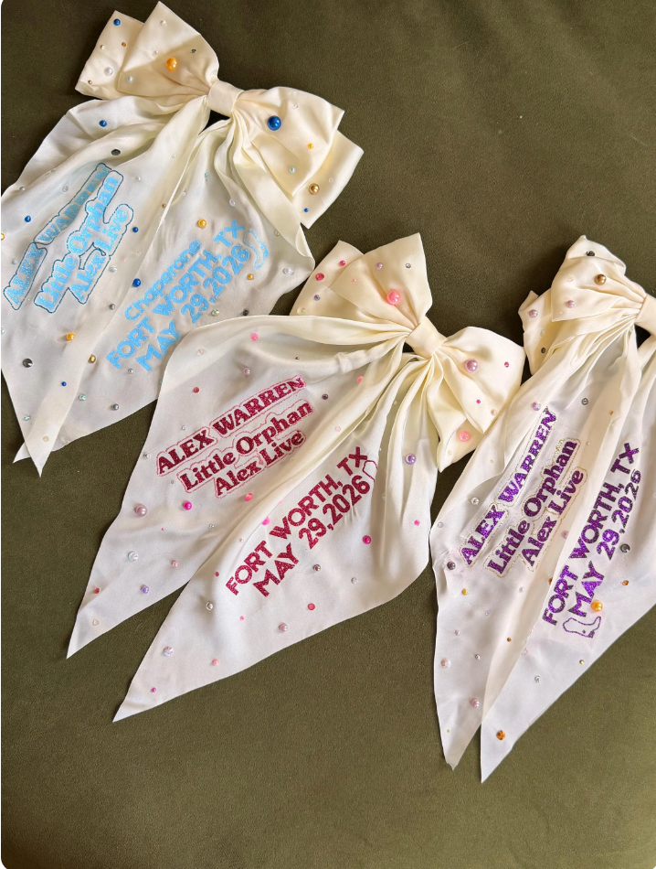 Alex Warren "Little Orphan Alex Live" Concert Hair Bow