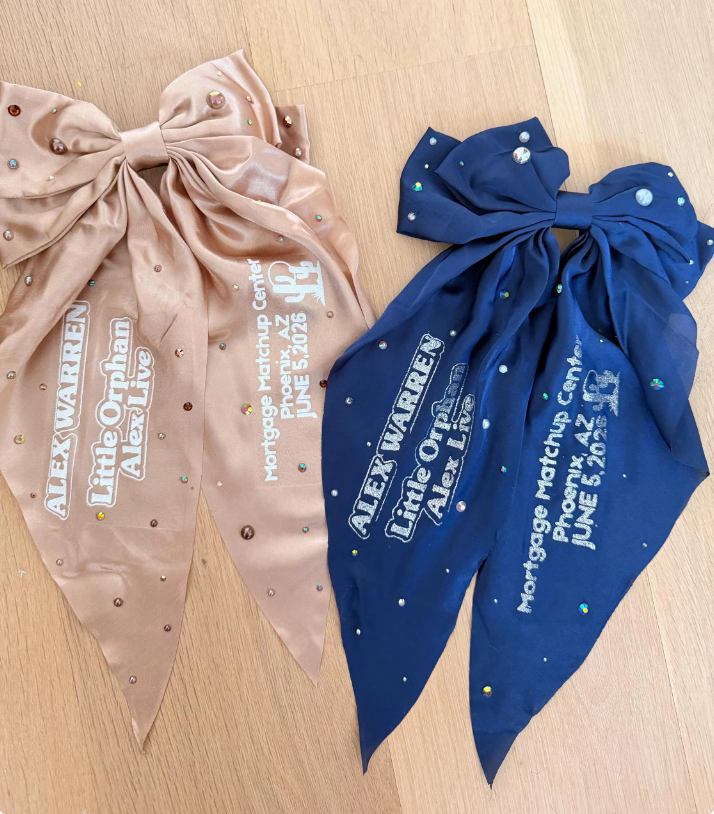 Alex Warren "Little Orphan Alex Live" Concert Hair Bow