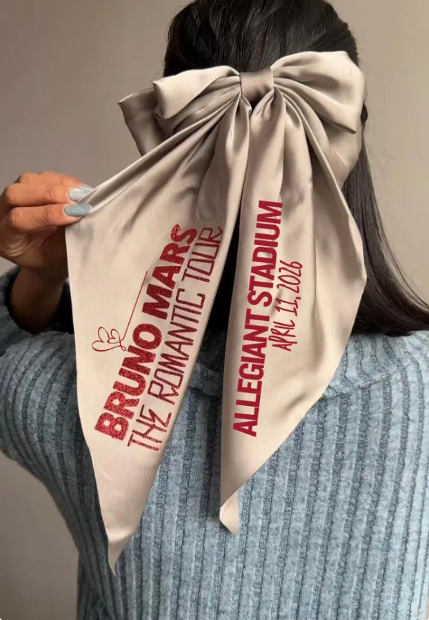 Bruno Mars "The Romantic Tour" Concert Hair Bow