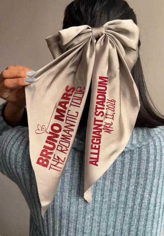 Bruno Mars "The Romantic Tour" Concert Hair Bow