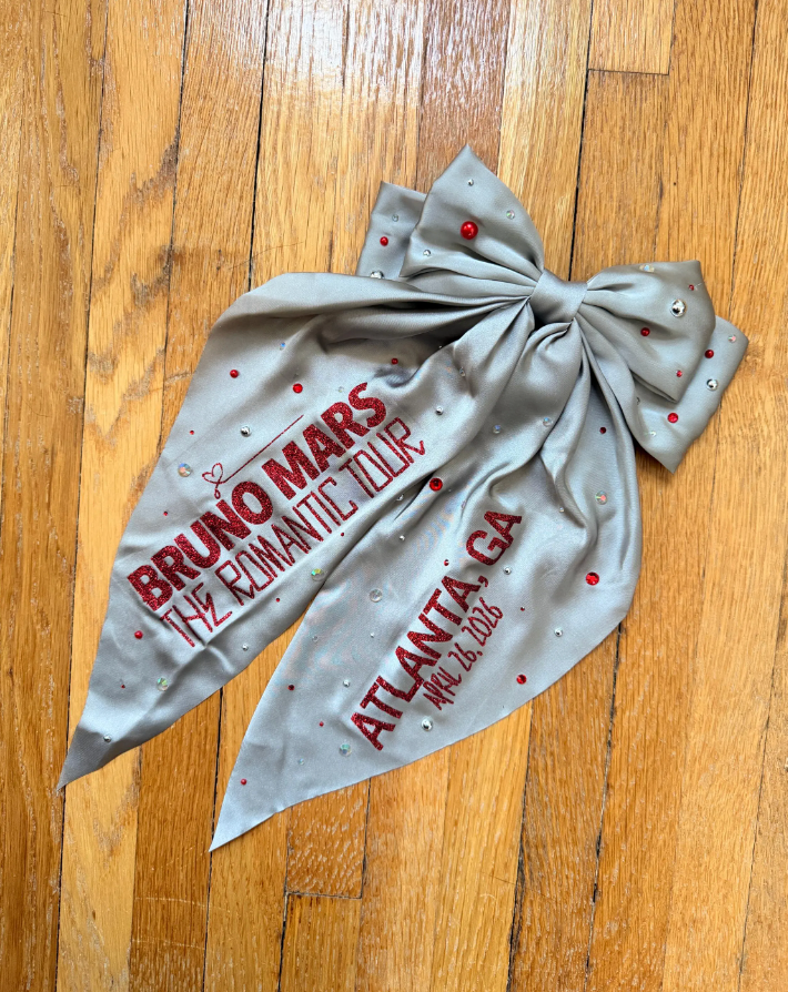 Bruno Mars "The Romantic Tour" Concert Hair Bow