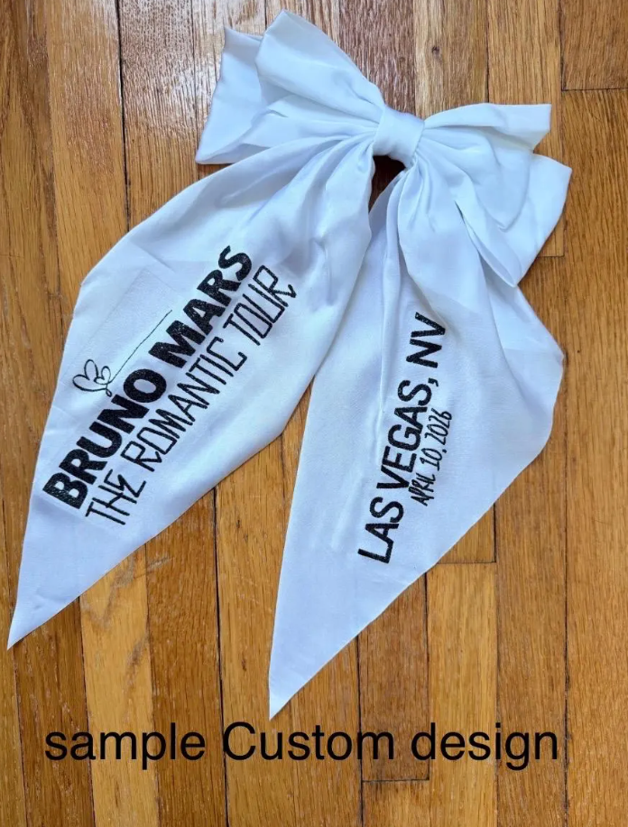 Bruno Mars "The Romantic Tour" Concert Hair Bow