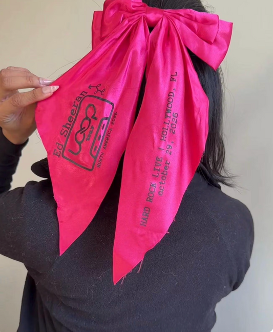 Ed Sheeran "Loop" Tour Concert Hair Bow