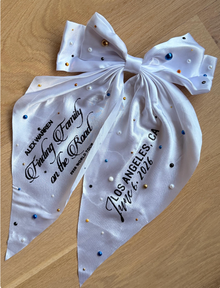Alex Warren "Finding Family on the Road" Concert Hair Bow